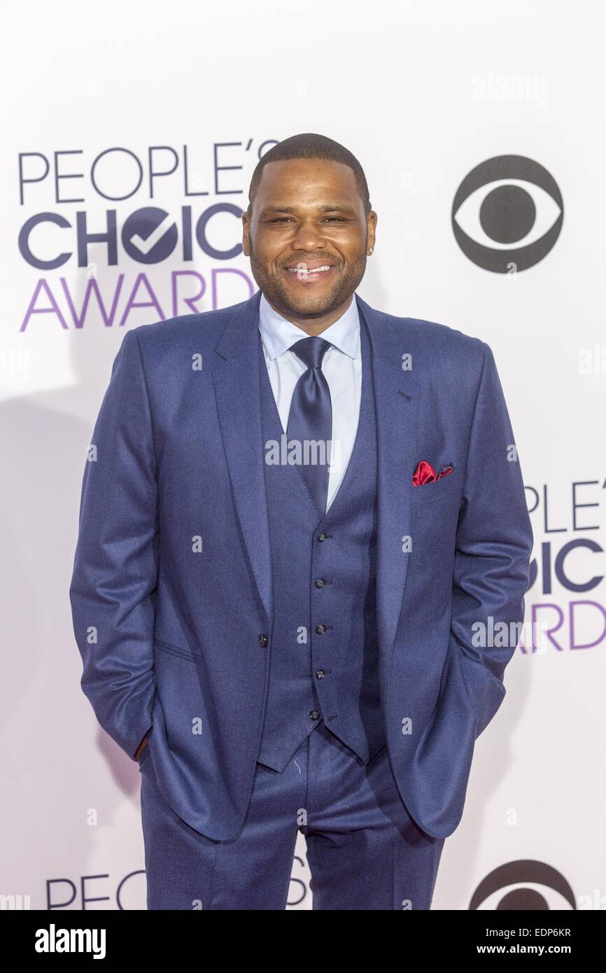 Los Angeles, USA. 7th January, 2015. Actor Anthony Anderson attends the 41st Annual People's Choice Awards at Nokia Theatre LA Live on January 7, 2015 in Los Angeles, California. Stock Photo