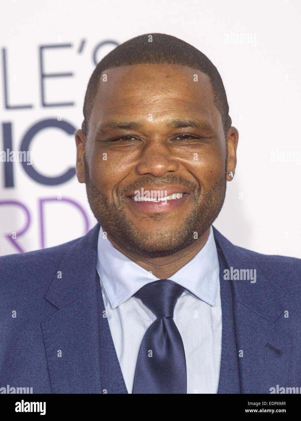 Los Angeles, USA. 7th January, 2015. Actor Anthony Anderson attends the 41st Annual People's Choice Awards at Nokia Theatre LA Live on January 7, 2015 in Los Angeles, California. Stock Photo
