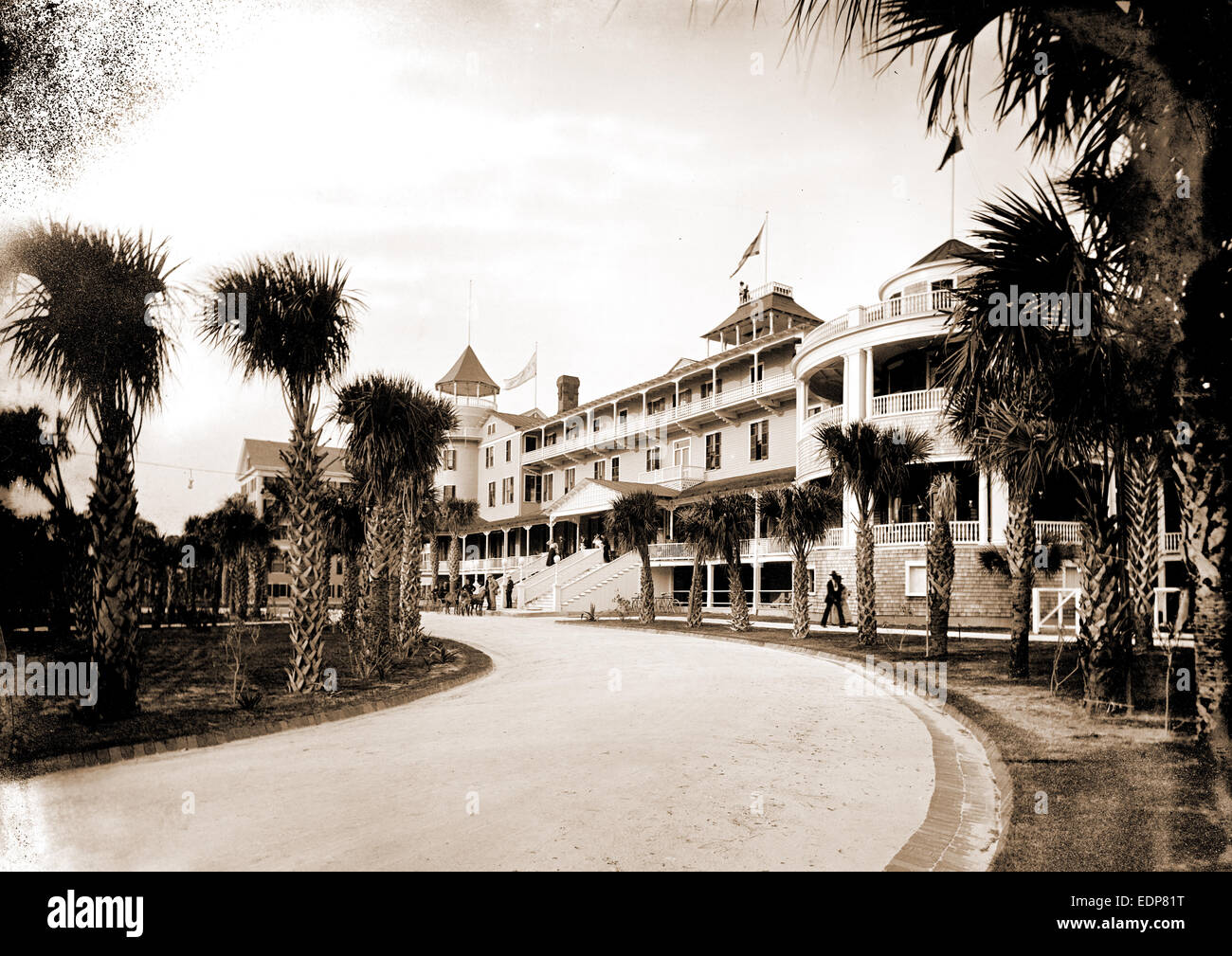 The Hotel Ormond, Fla, Hotels, Resorts, United States, Florida, Ormond Beach, 1900 Stock Photo