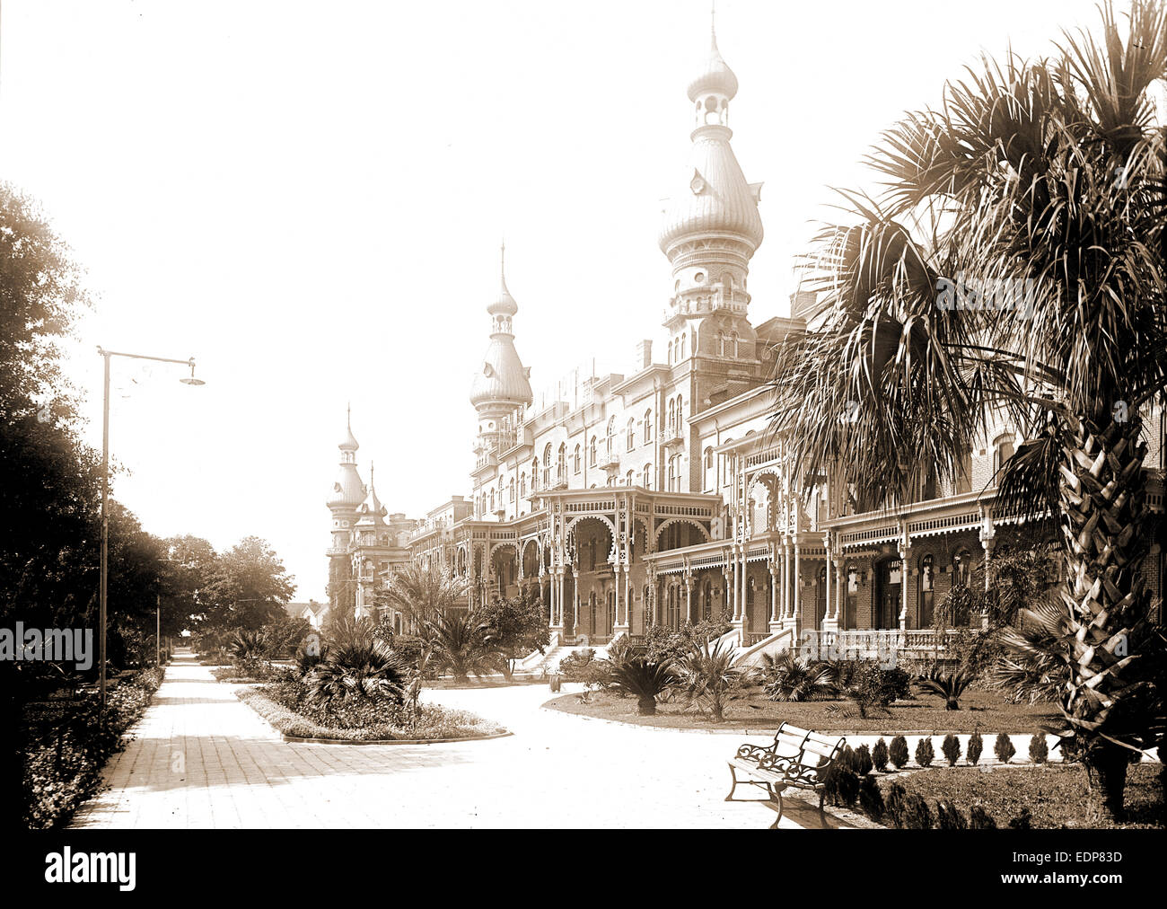 Tampa Bay Hotel, Tampa, Fla, Resorts, Hotels, United States, Florida, Tampa, 1900 Stock Photo