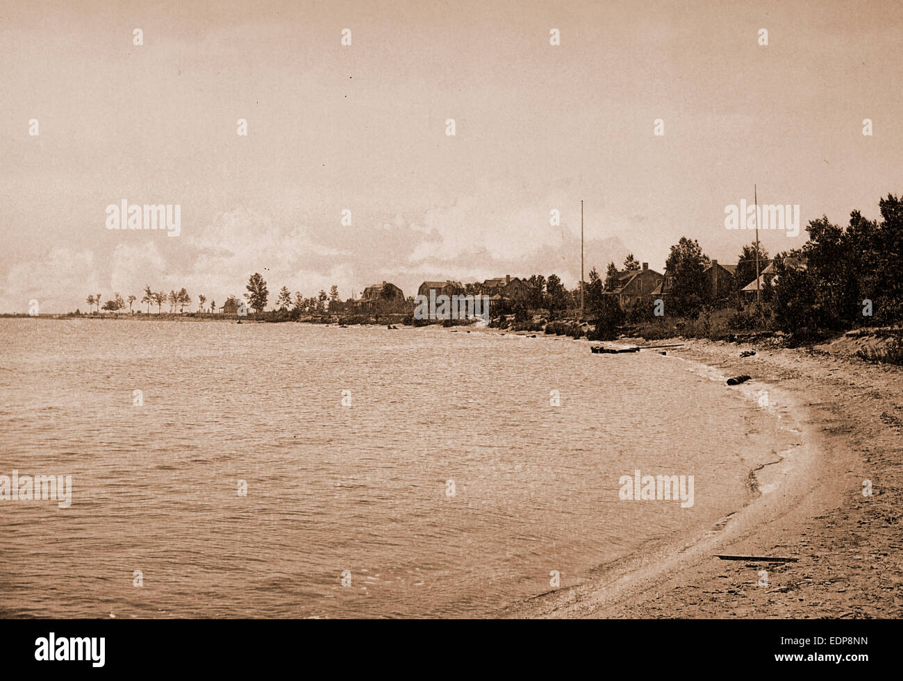 Along the shore at Harbor Beach, Michigan, Beaches, United States