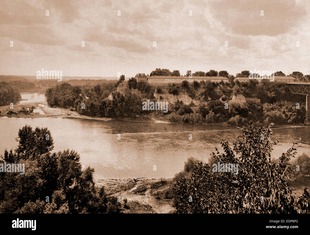 Minnesota, Mississippi River at Winona, Rivers, Bridges, United States