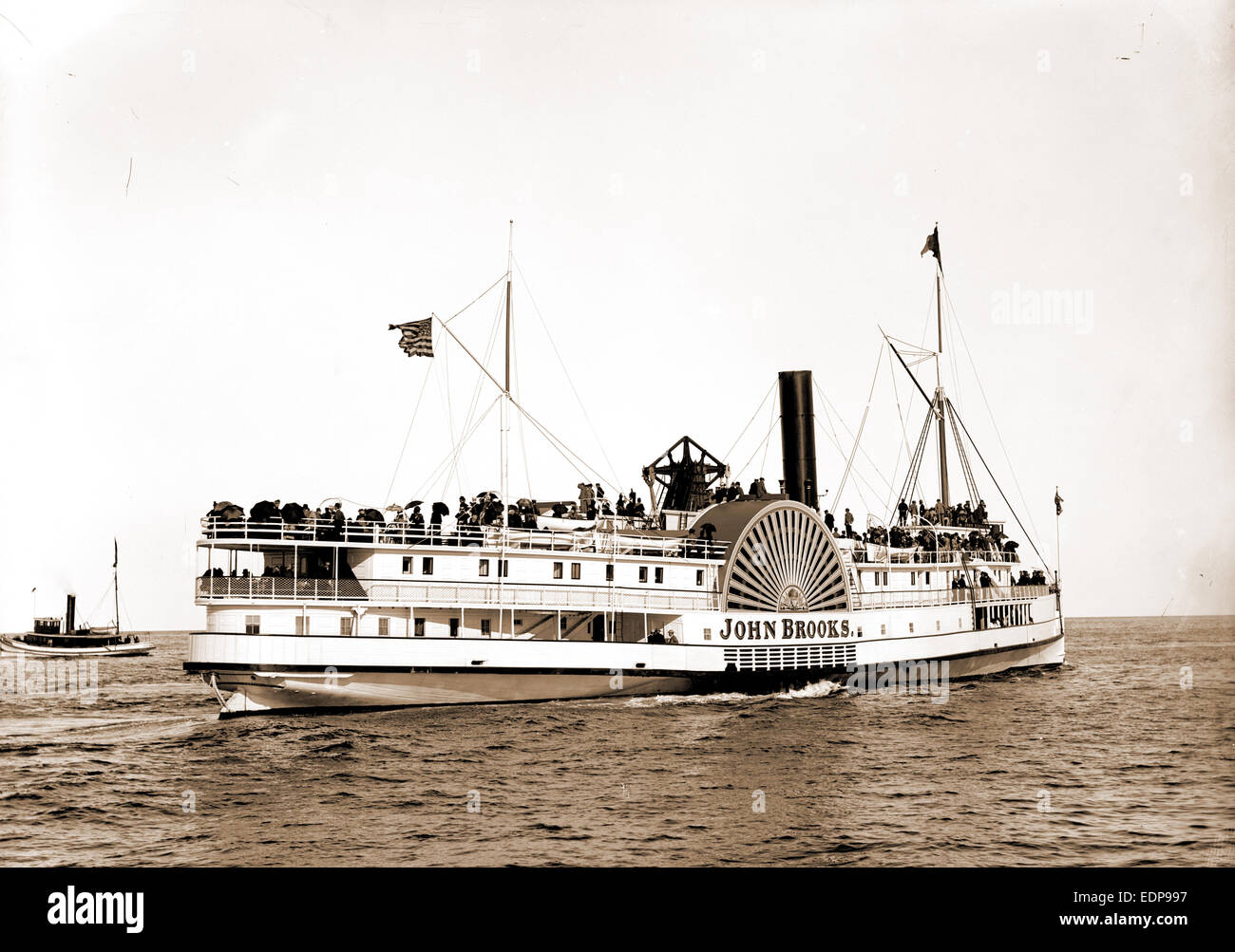 John Brooks, John Brooks (Side wheeler), Side wheelers, 1890 Stock Photo Alamy