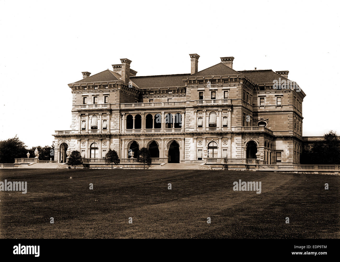 The Breakers, Vanderbilt residence, Newport, R.I, Dwellings, United States, Rhode Island, Newport, 1904 Stock Photo