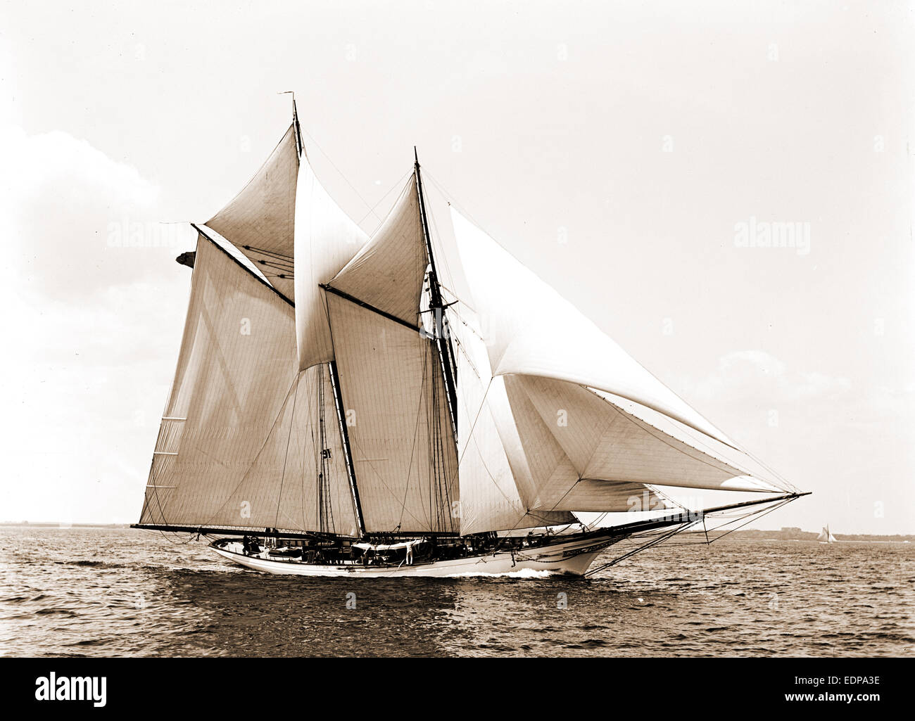 Fleur-de-lis, Fleur-de-Lis (Yacht), Yachts, 1880 Stock Photo