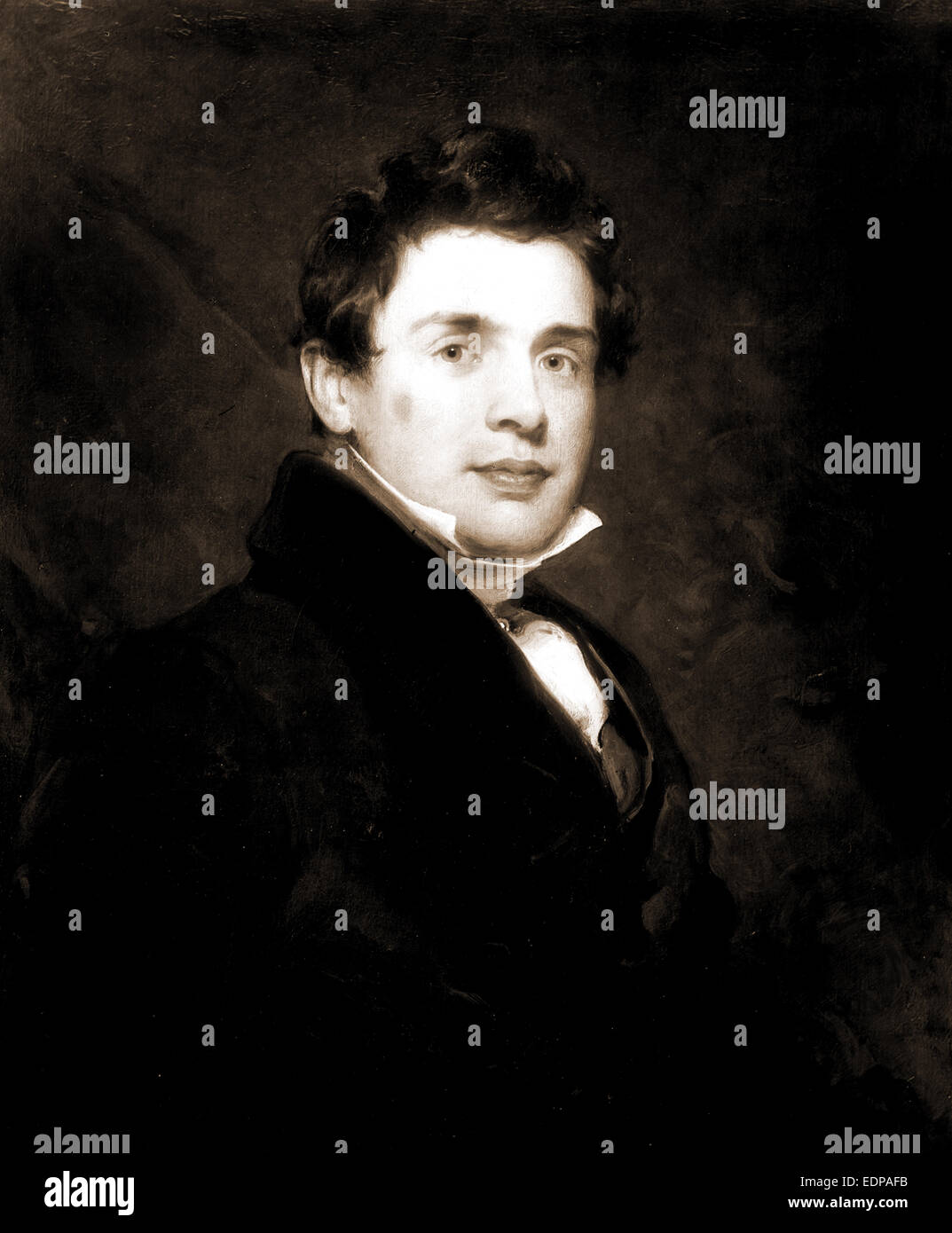 Lord Lyndhurst, head-and-shoulders portrait, Lawrence, Thomas, Sir, 1769-1830, Lyndhurst, John Singleton Copley, Baron Stock Photo