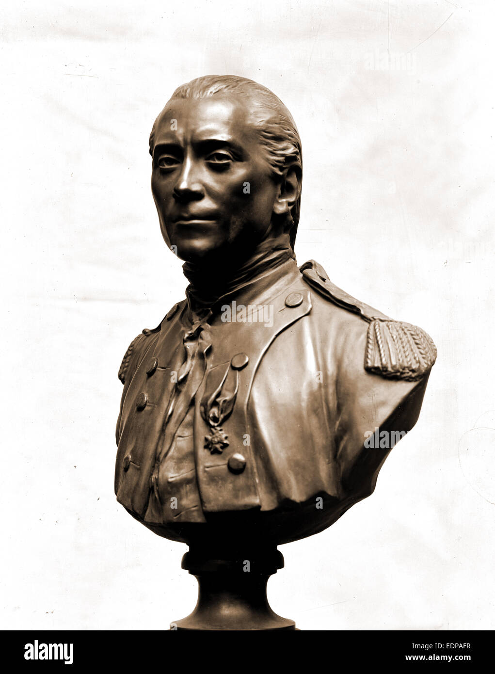 John Paul Jones, bust sculpture, Jones, John Paul, 1747-1792, Statues, Sculpture, 1900 Stock Photo