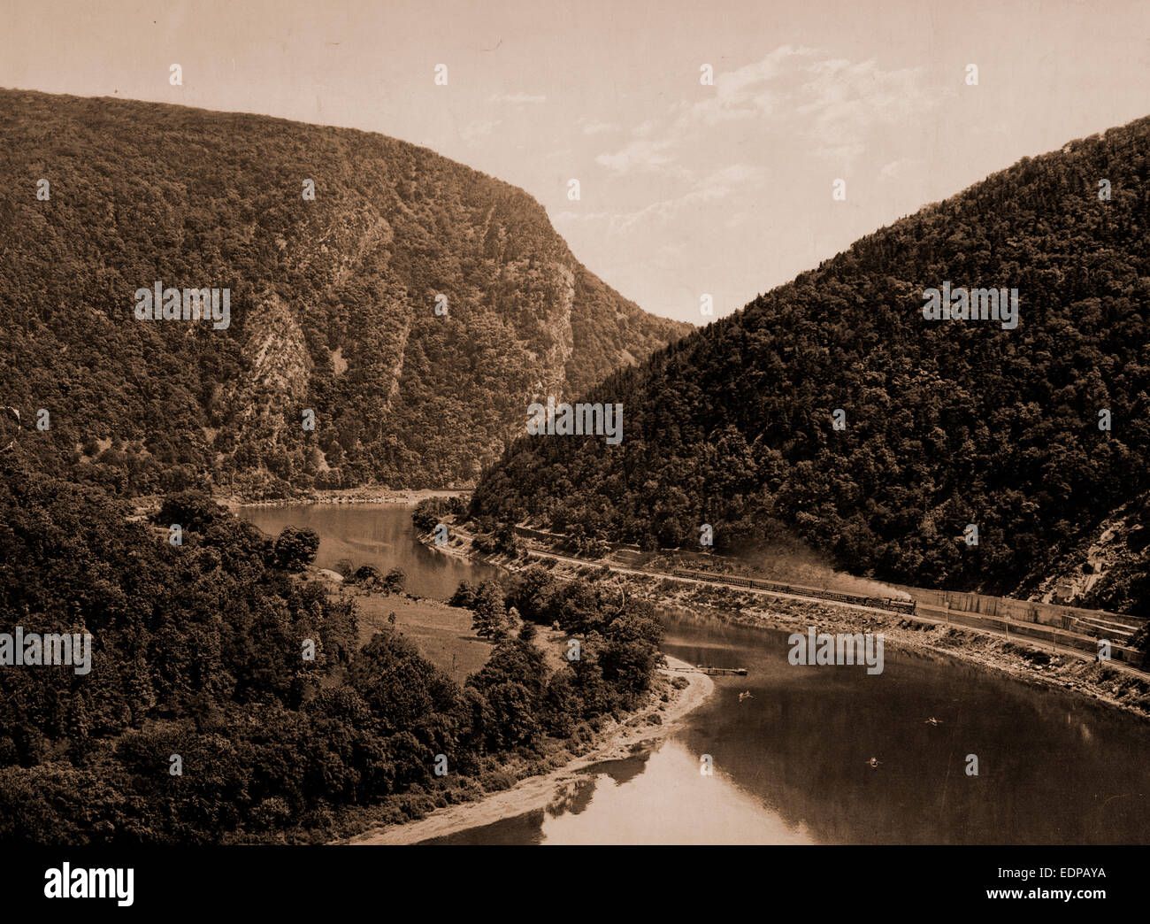 Delaware Water Gap, above the Gap from Winona Cliff, Pa, Jackson