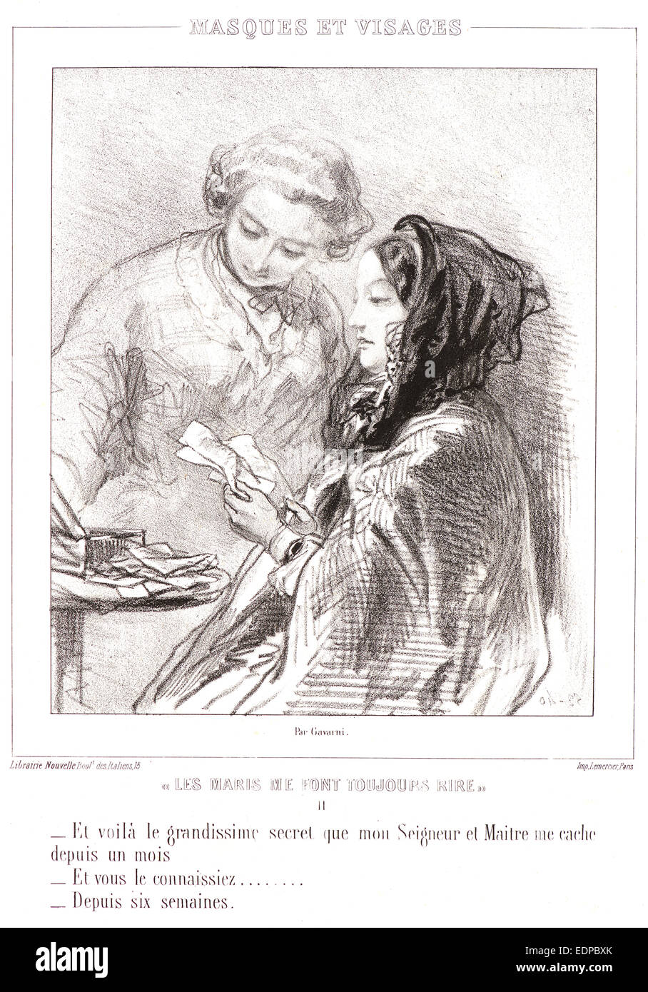 Paul Gavarni (aka HippolyteGuillaumeSulpice Chevalier, French, 1804