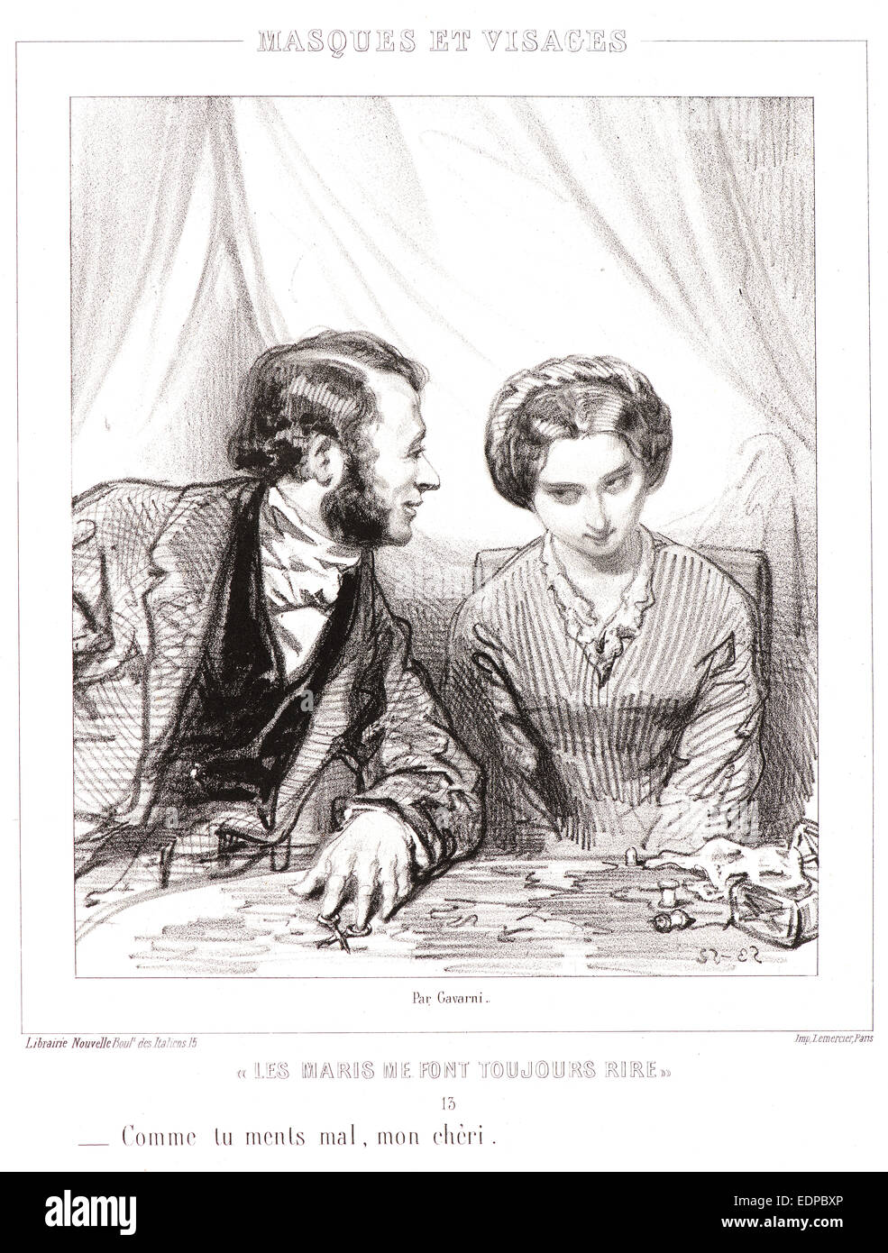 Paul Gavarni (aka HippolyteGuillaumeSulpice Chevalier, French, 1804