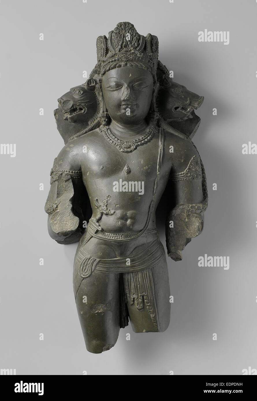 Three-headed Vishnu, Anonymous, 750 - 825 Stock Photo