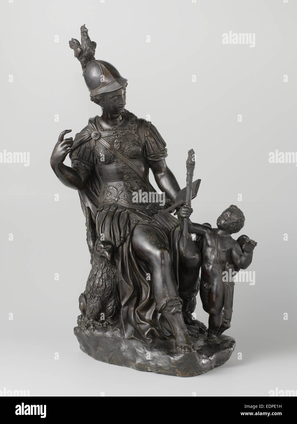 Minerva and Cupid, Girolamo Campagna, Niccolò Roccatagliata, c. 1600 Stock Photo