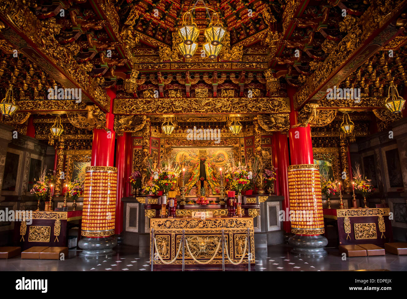 Emperor Guan Yu Temple,China town,Yokohama,Kanagawa,Japan Stock Photo