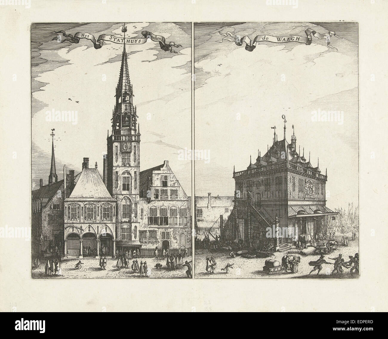 The Old Town Hall in Amsterdam and the Waag The Netherlands, Claes