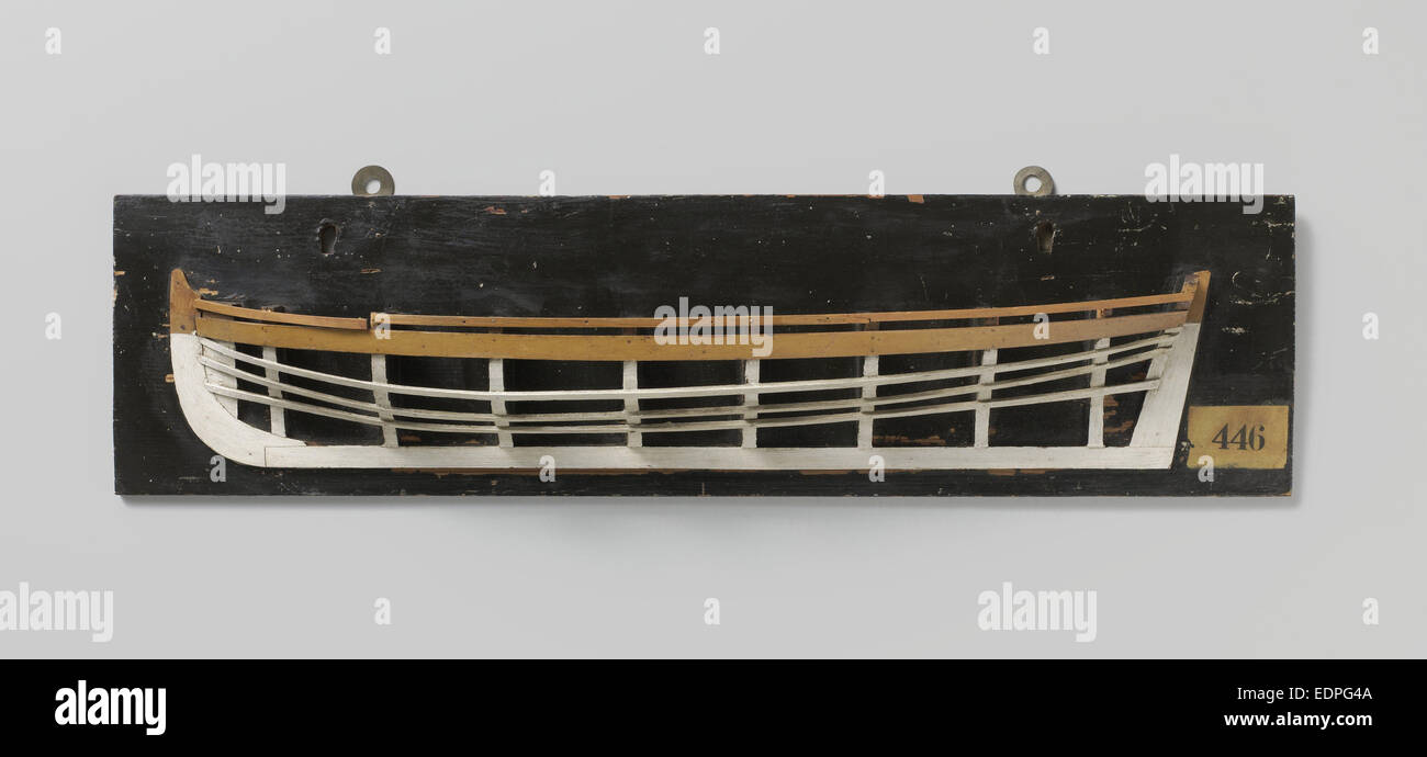 Half Model of a boat, Anonymous, 1780 - 1820 Stock Photo