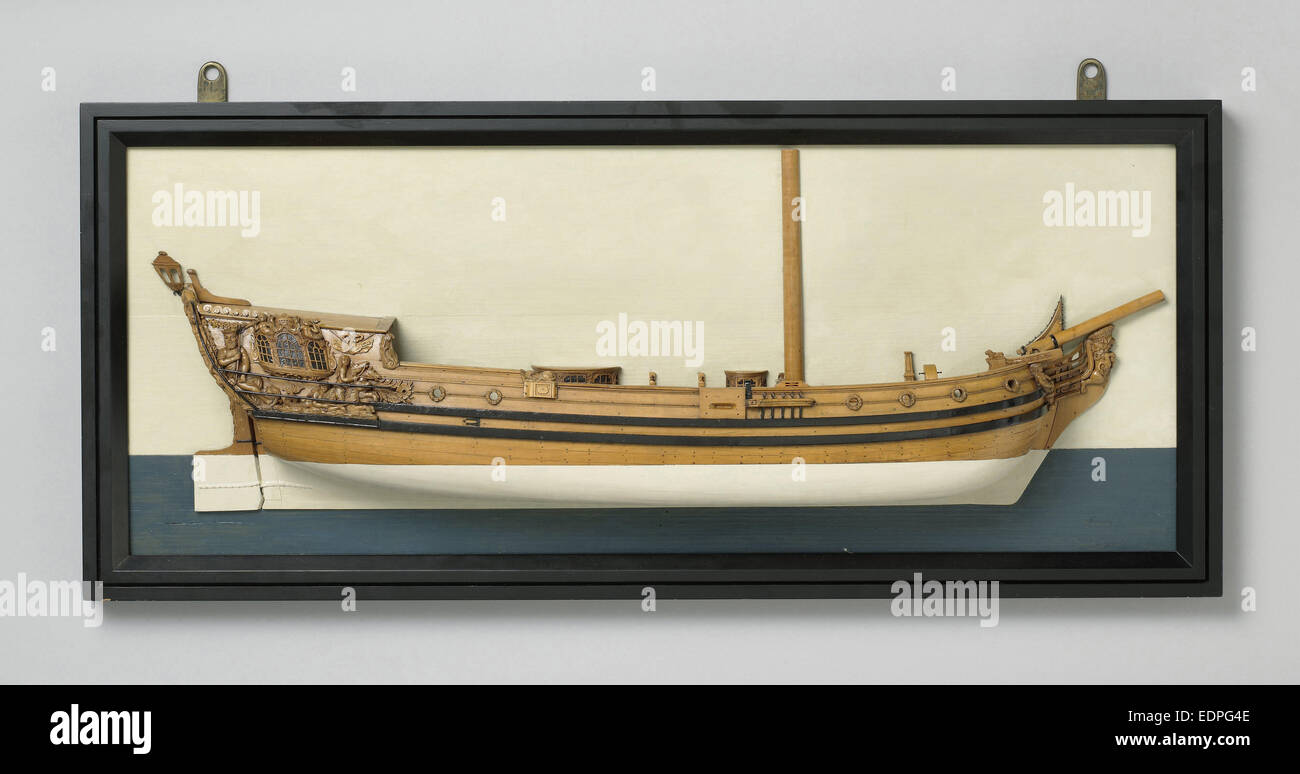 Half Model of an Admiralty yacht, Anonymous, 1725 - 1790 Stock Photo