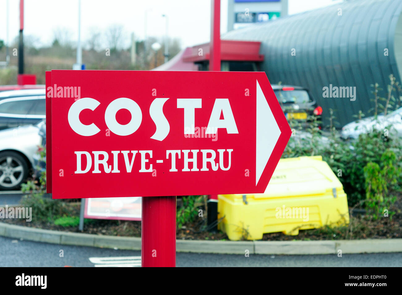Costa DriveThru ,Pride Park Derby Stock Photo Alamy