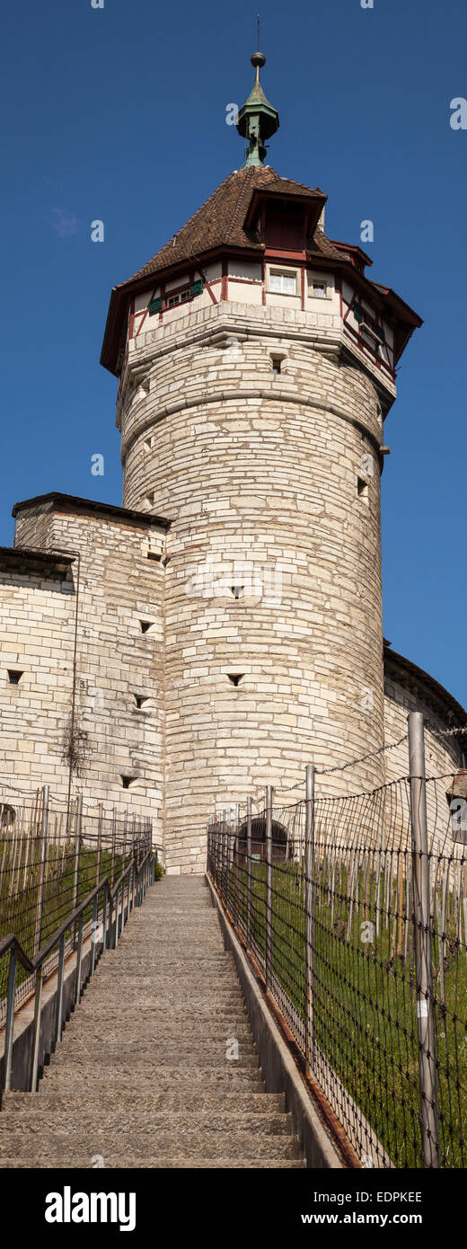 The Munot, fortress, Schaffhausen, Canton of Schaffhausen, Switzerland, Europe Stock Photo