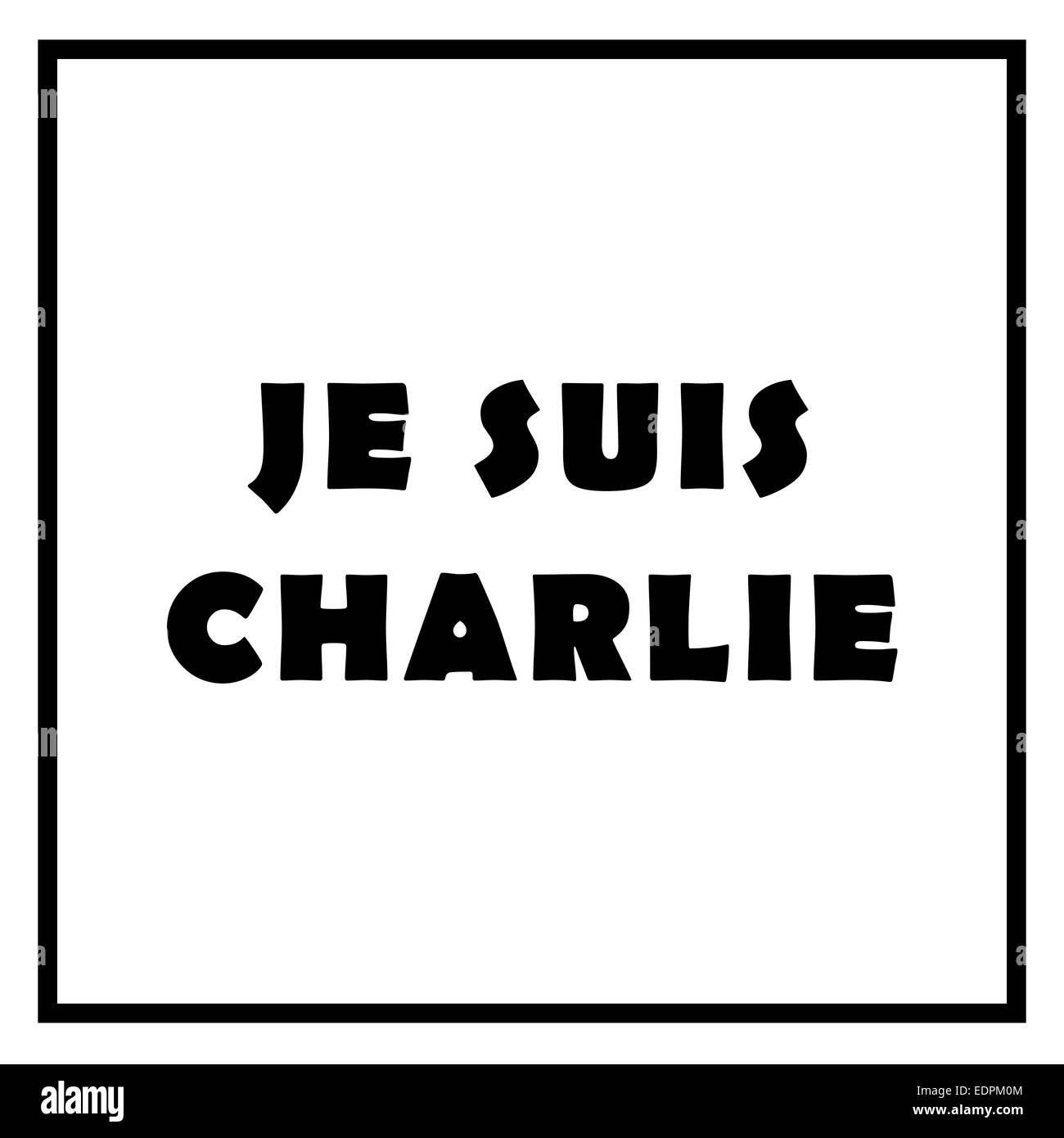 Je Suis Charlie wb Stock Photo