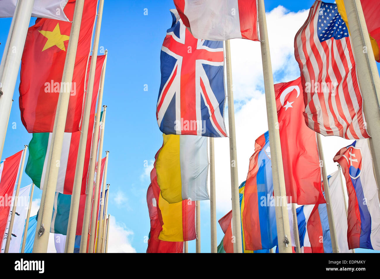 Flags of the world. Photo: October 7, 2008. Stock Photo