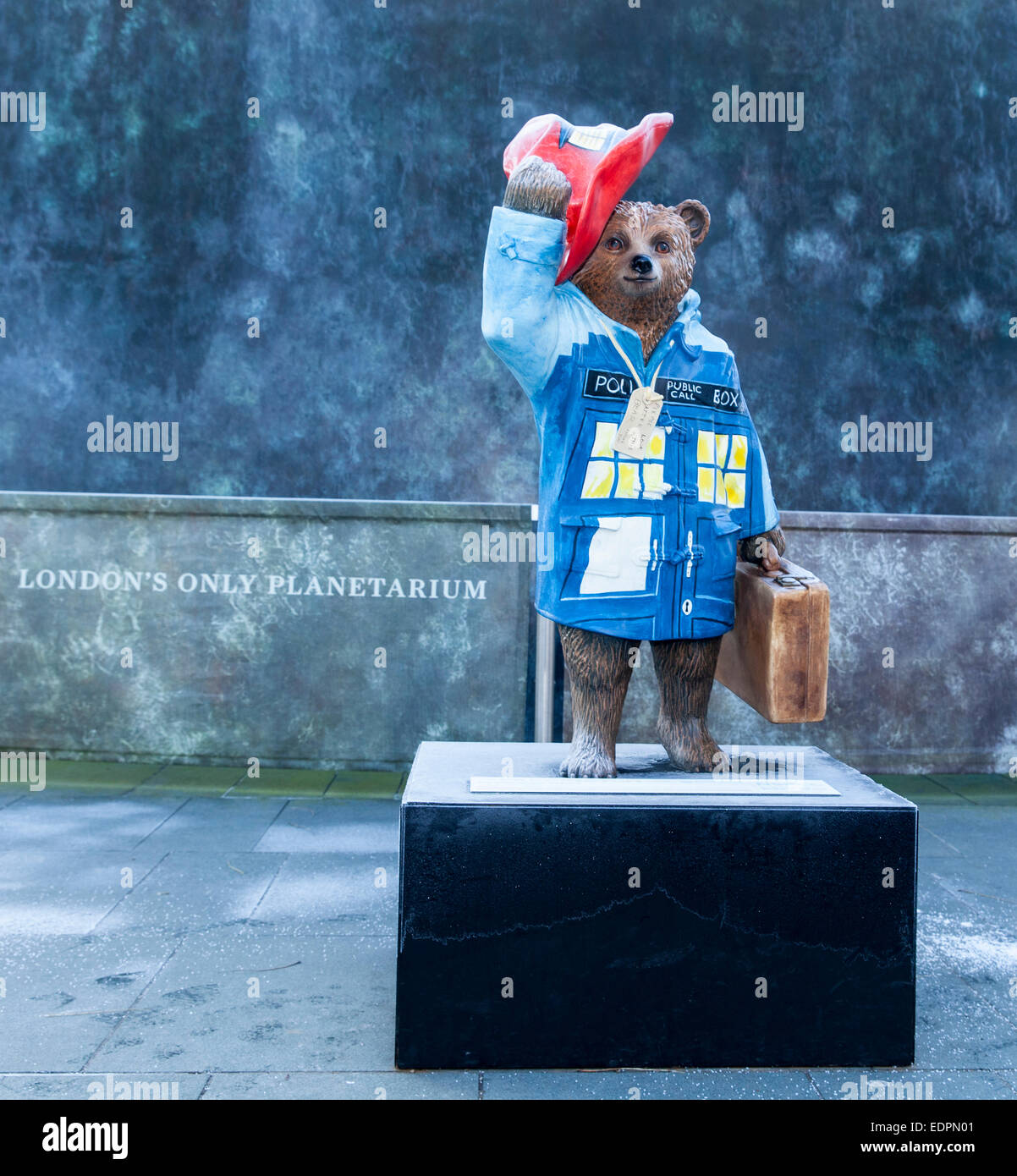 Paddington Bear statue Paddington Who designed by Doctor Who actor