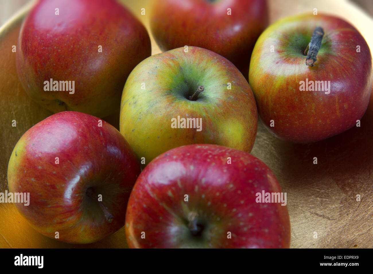 Dish of apples Stock Photo