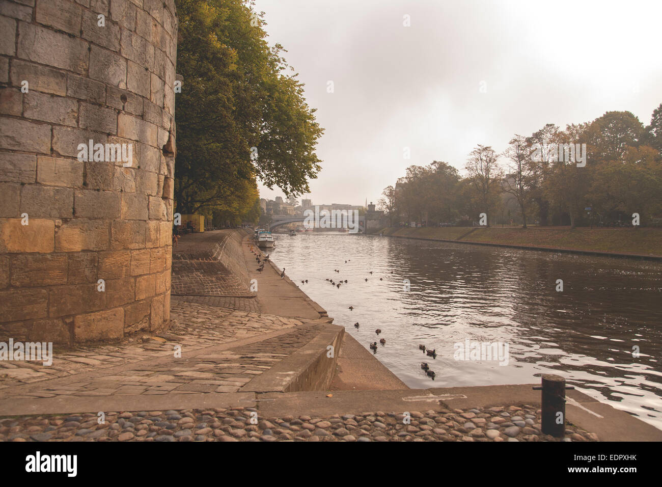 York river ouse looking east towards lendal bridge Stock Photo