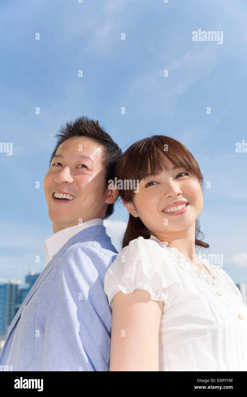 Smiling Couples Stock Photo