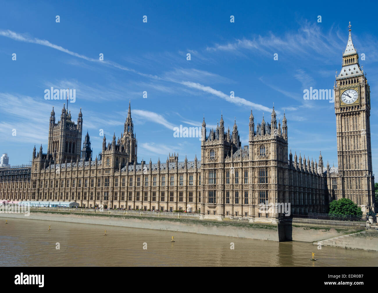 Big Ben and Westminster Palace, London, UK Stock Photo