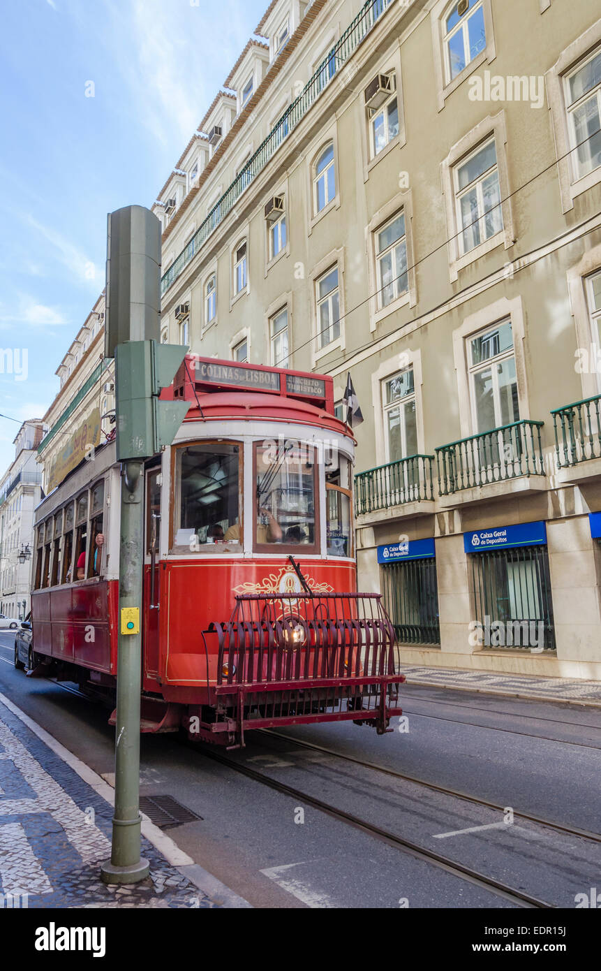 Cable Car in Lisbon, Portugal Stock Photo Alamy