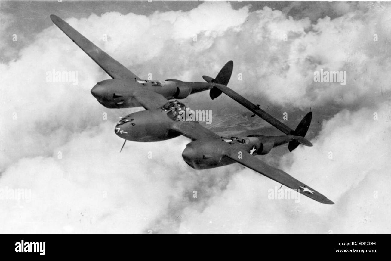 Lockheed Xp38 Lockheed p 38 lightning wwii Black and White Stock Photos & Images - Alamy