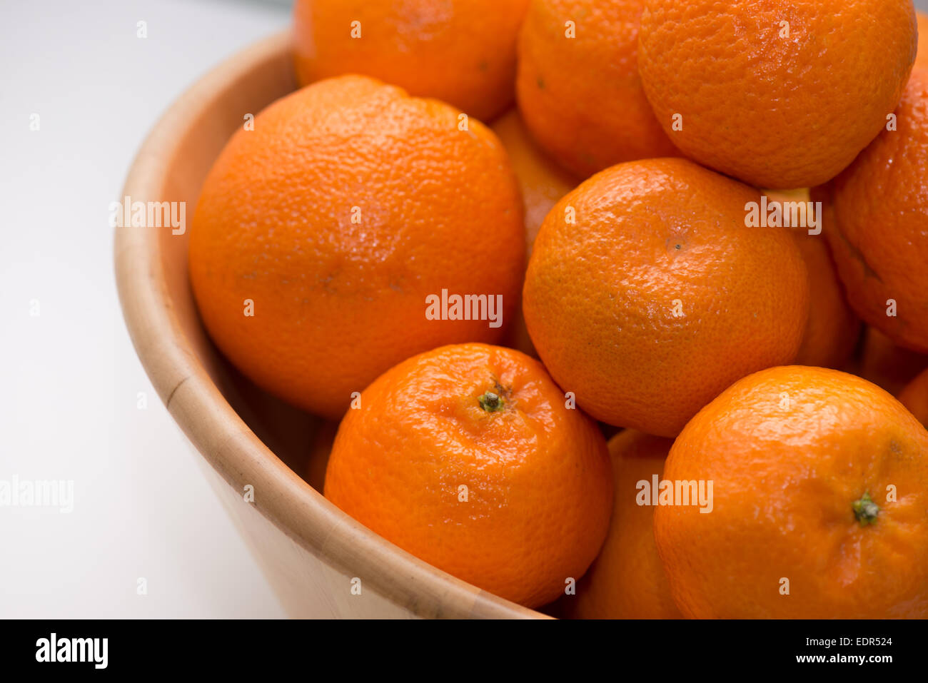 Oranges closeup fruit basket Stock Photo