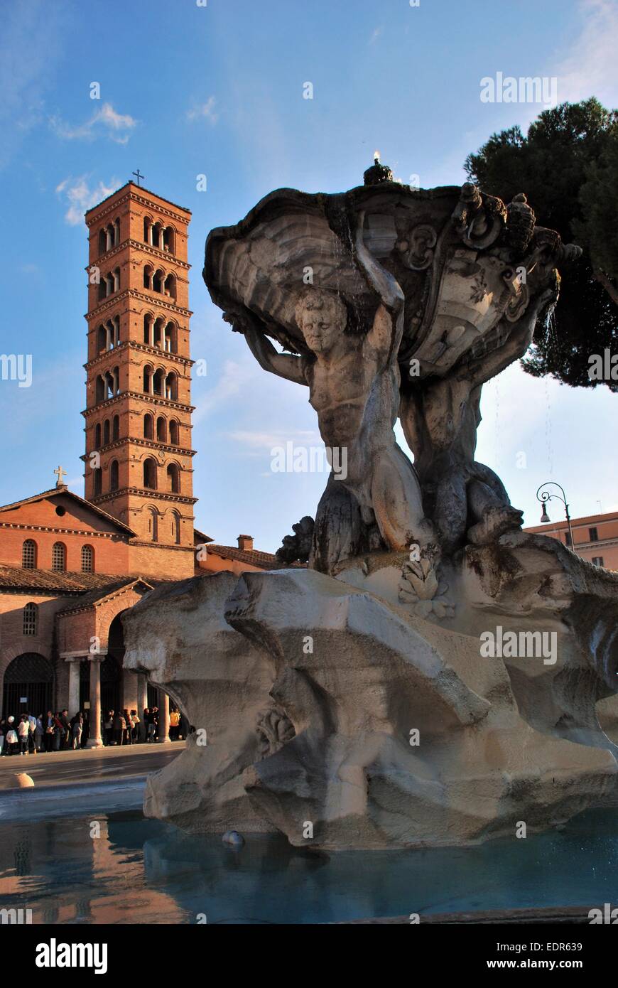 Rome, Fontana dei Tritoni Stock Photo Alamy