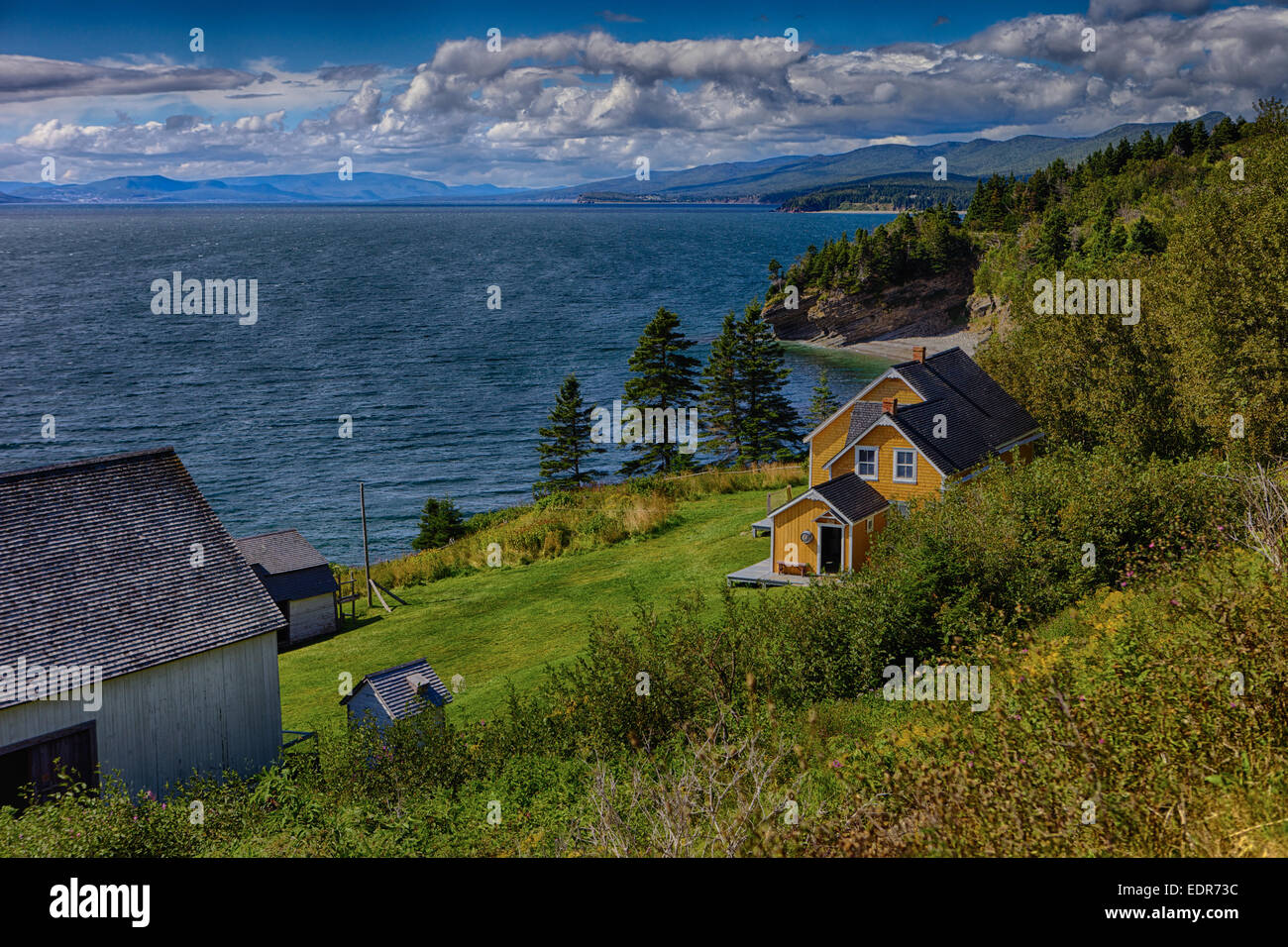 A landmark in the Gaspe peninsula Stock Photo Alamy