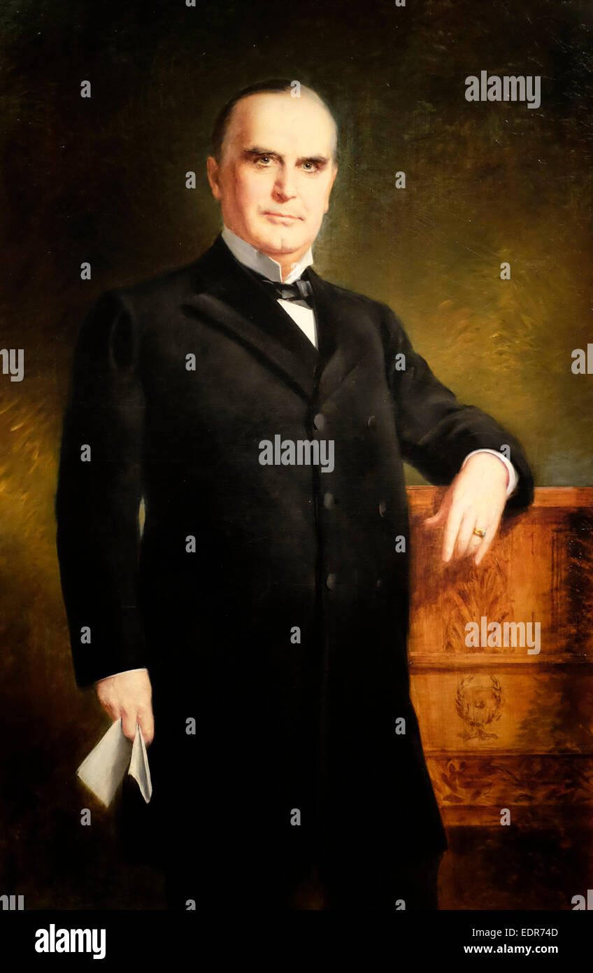 President William Mckinley - August Benziger, circa 1897 Stock Photo