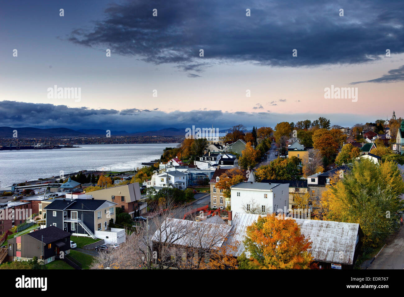Old Levis facing Quebec city across the St-Lawrence river Stock Photo -  Alamy