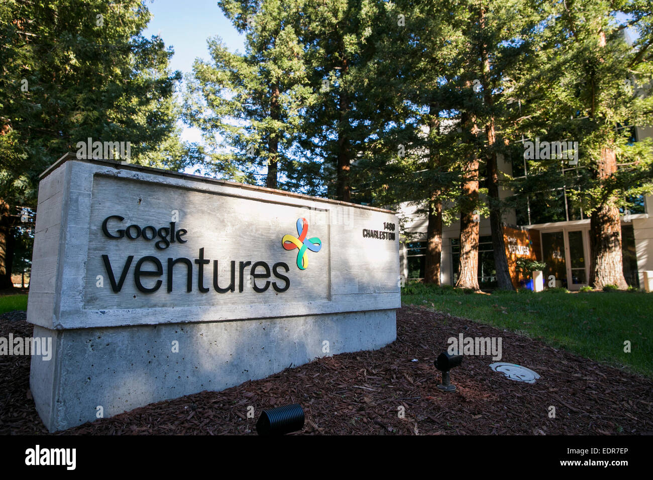 The headquarters of Google Ventures in Mountain View, California. Stock Photo