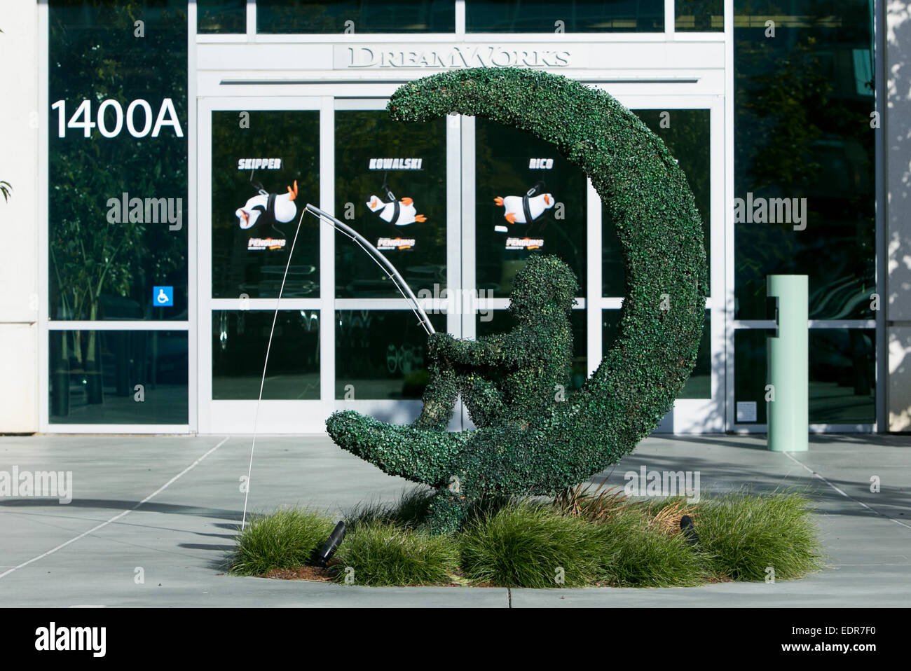 The headquarters of PDI/Dreamworks, part of Dreamworks Animation SKG in Redwood City, California. Stock Photo