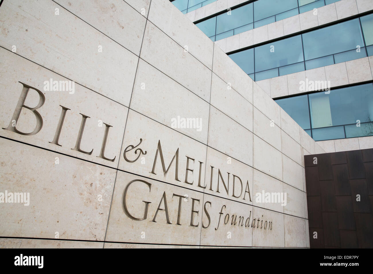 The headquarters of the Bill & Melinda Gates Foundation in Seattle, Washington. Stock Photo