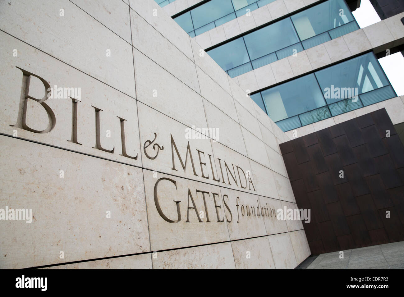 The headquarters of the Bill & Melinda Gates Foundation in Seattle, Washington. Stock Photo