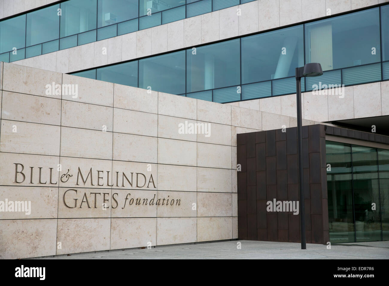 The headquarters of the Bill & Melinda Gates Foundation in Seattle, Washington. Stock Photo