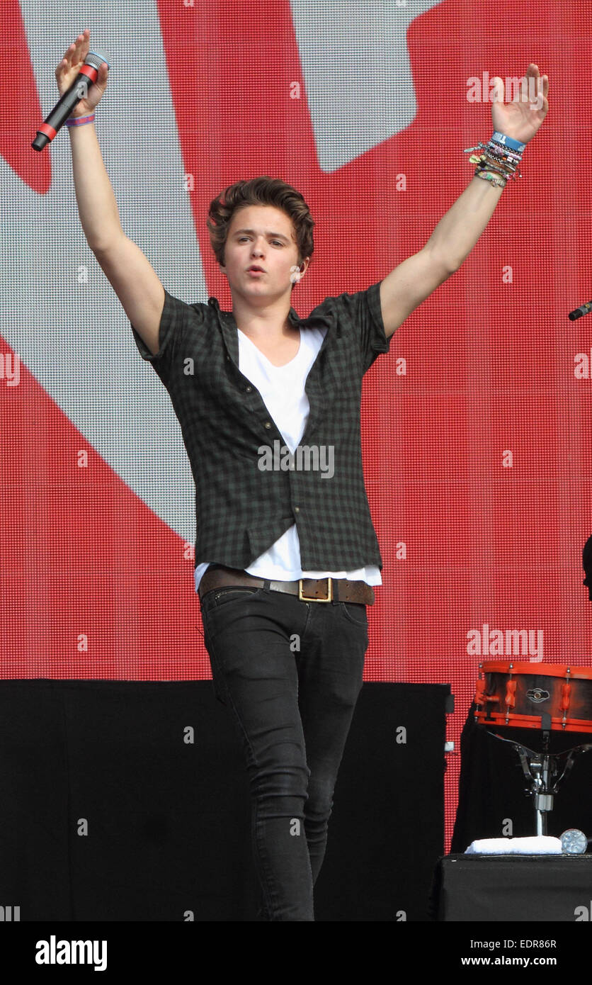 British Summer Time Hyde Park London Featuring The Vamps Where London United Kingdom When 06 Jul 14 Stock Photo Alamy