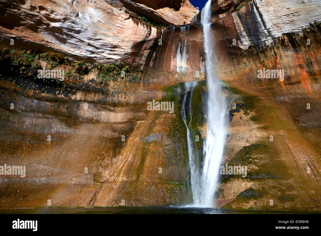 calf creek waterfall [Grand staircase Escalante] Stock Photo Alamy