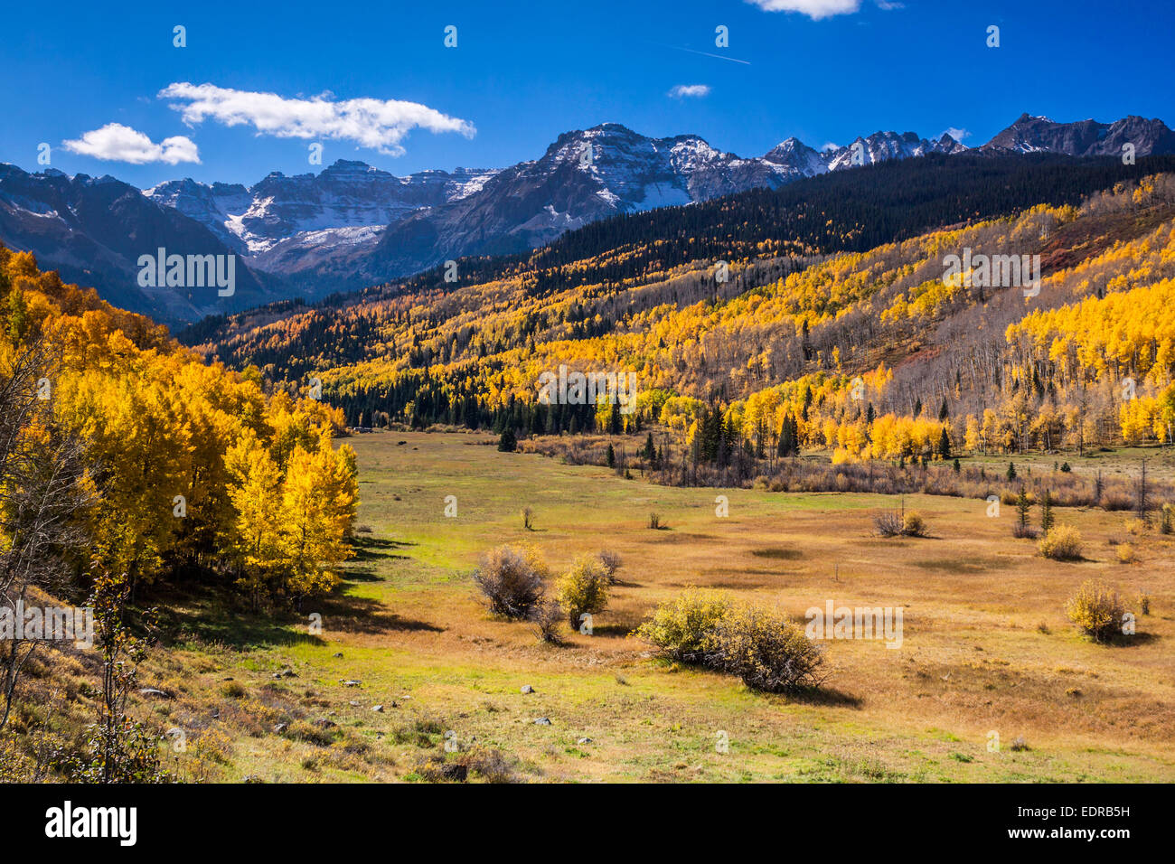 The Sneffels Range of the San Juan Mountains in Southwest Colorado in ...