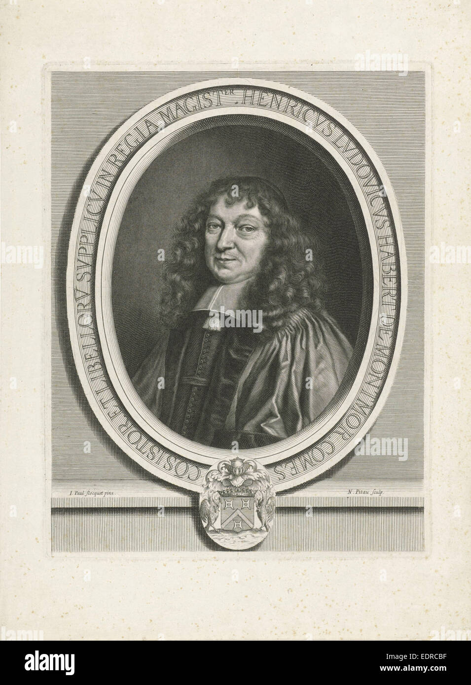Portrait of Henri Louis Habert de Montmor, Nicolas Pitau (I), 1644 ...