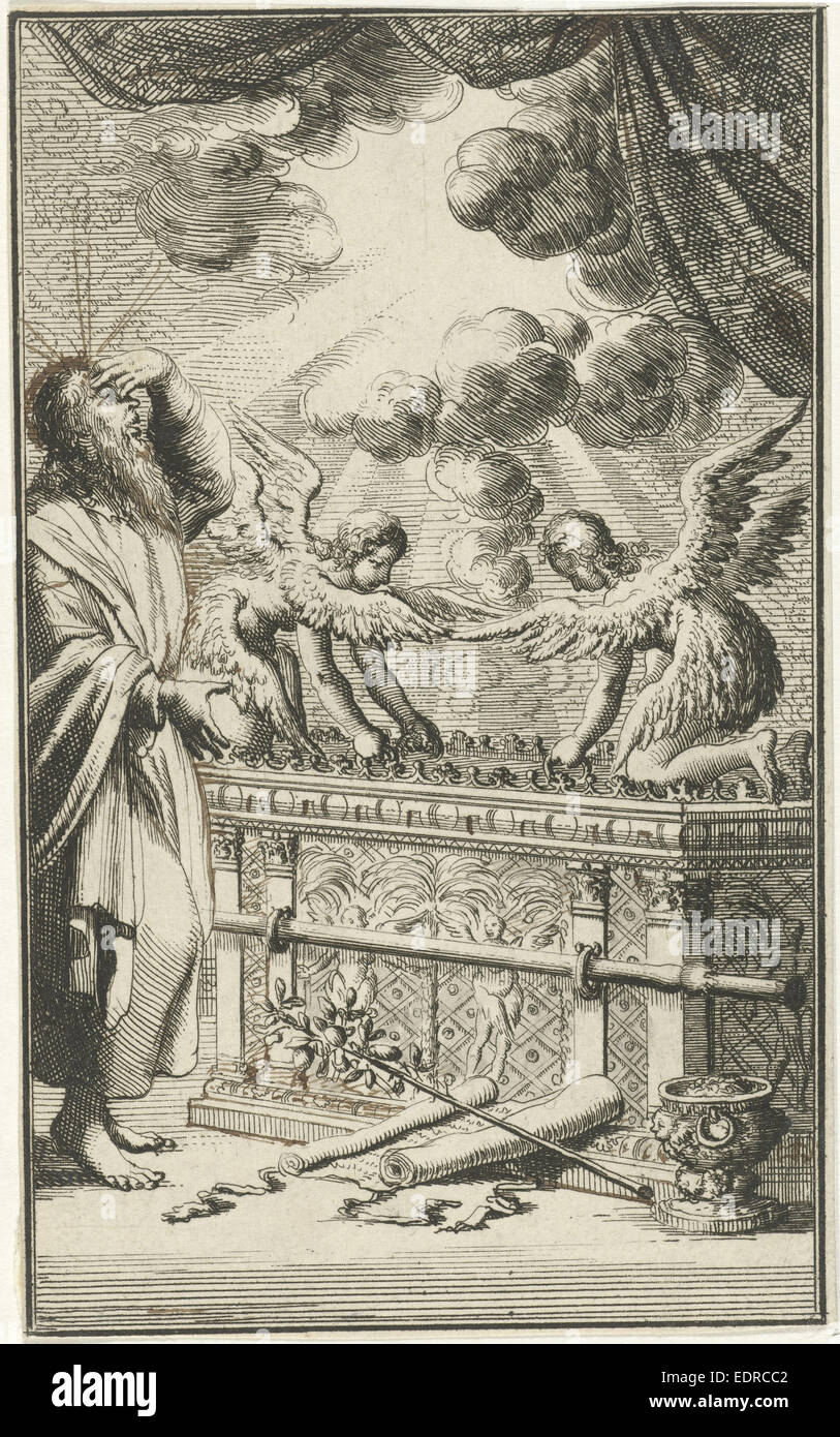 Ark of the Covenant, Ark of the Testimon, Jan Luyken, Willem Goeree, 1683 Stock Photo