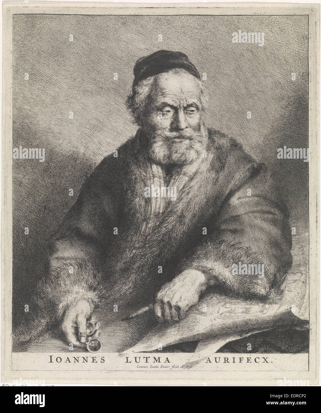 Portrait of the artist Johannes Lutma the Old, Johannes Lutma (II