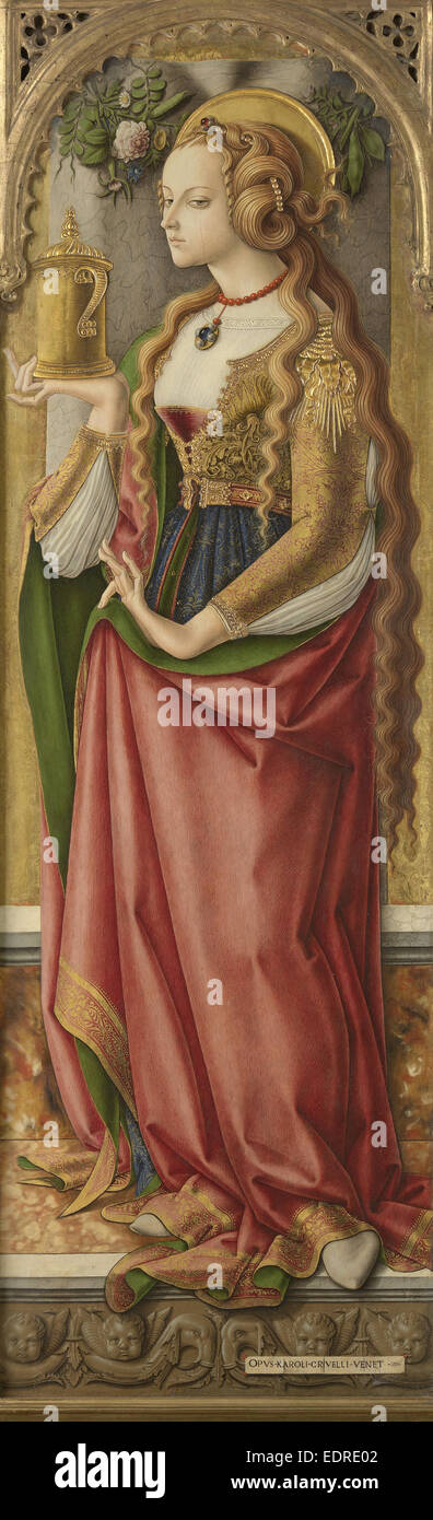 Mary Magdalene, Carlo Crivelli, c. 1480 Stock Photo