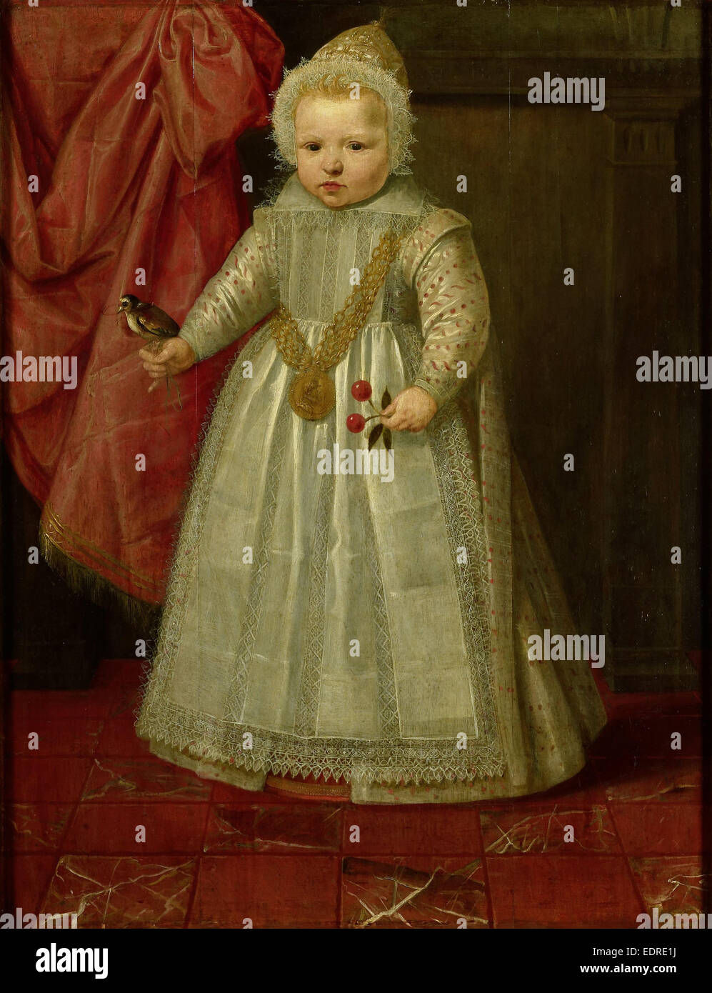 Portrait of a Boy, possibly Louis of Nassau, later Lord of Beverweerd, The Leck, Odijk and Lekkerkerk, Illegitimate Son Stock Photo