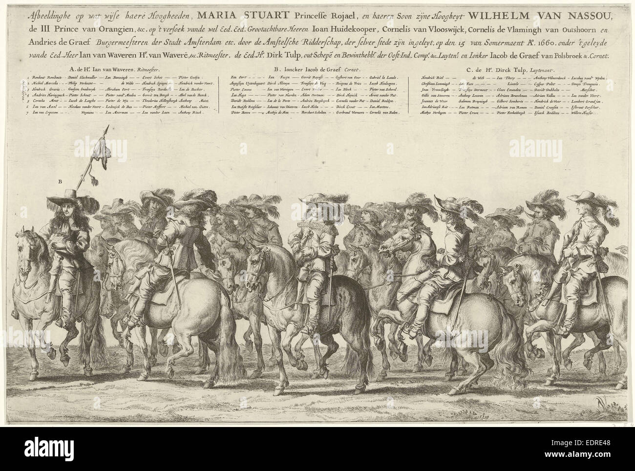 Entry of Mary Henrietta Stuart, Princess of Orange, Amsterdam (plate 4